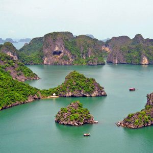 Panorama of Halong Bay