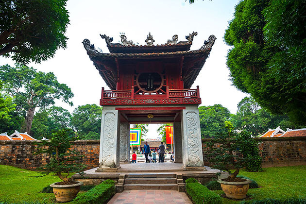 Temple of Literature in Hanoi Holiday