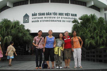 Visitors at Vietnam Museum of Ethnology