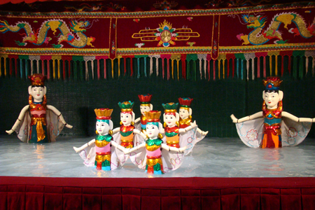 Water puppet show in Hanoi