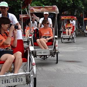 Cyclo tour around Hanoi Old Quarter