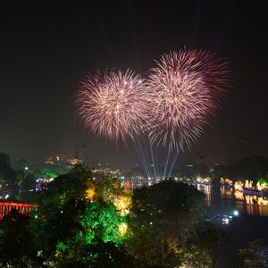 Hanoi fireworks in Independent Day