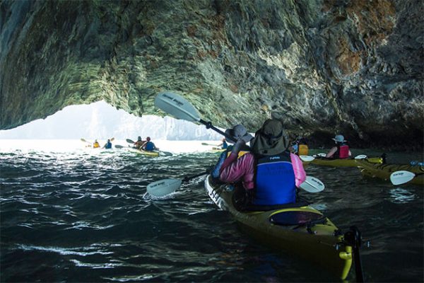 Kayaking in Halong Bay in Holiday to Vietnam