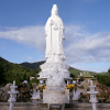 Standing Buddha statue in Linh Ung Pagoda