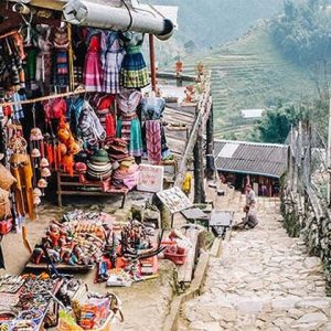 Local Market in Cat Cat Village