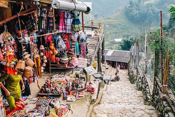 Local Market in Cat Cat Village