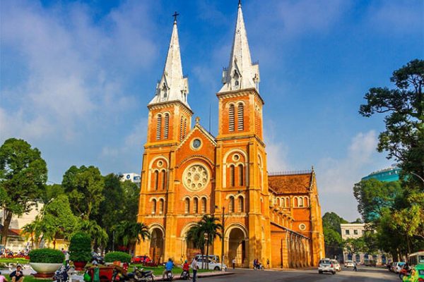 Saigon Notre Dame Cathedral Holiday in Vietnam