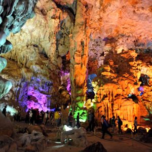 Visitors at Heaven Cave (Thien Cung)