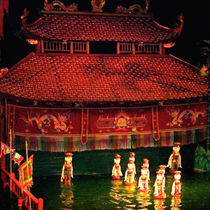Water Puppet Show in Thang Long Water Puppet Theatre