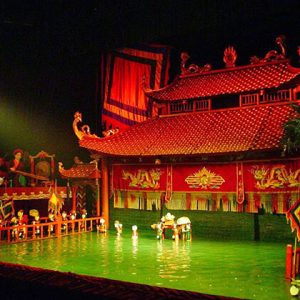 Water puppet show in Vietnam Holiday