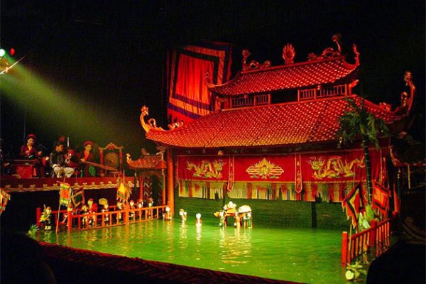 Water puppet show in Vietnam Holiday