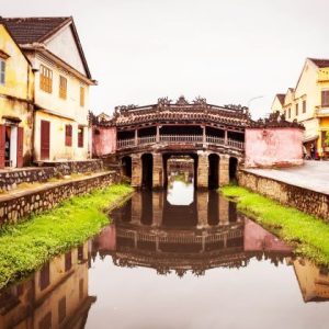 behold japanese covered bridge in hoi an