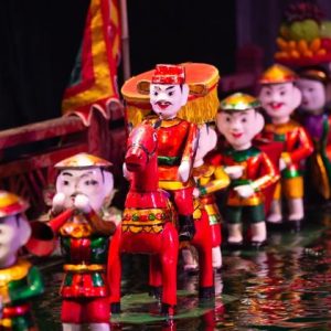 see water puppet show in hanoi