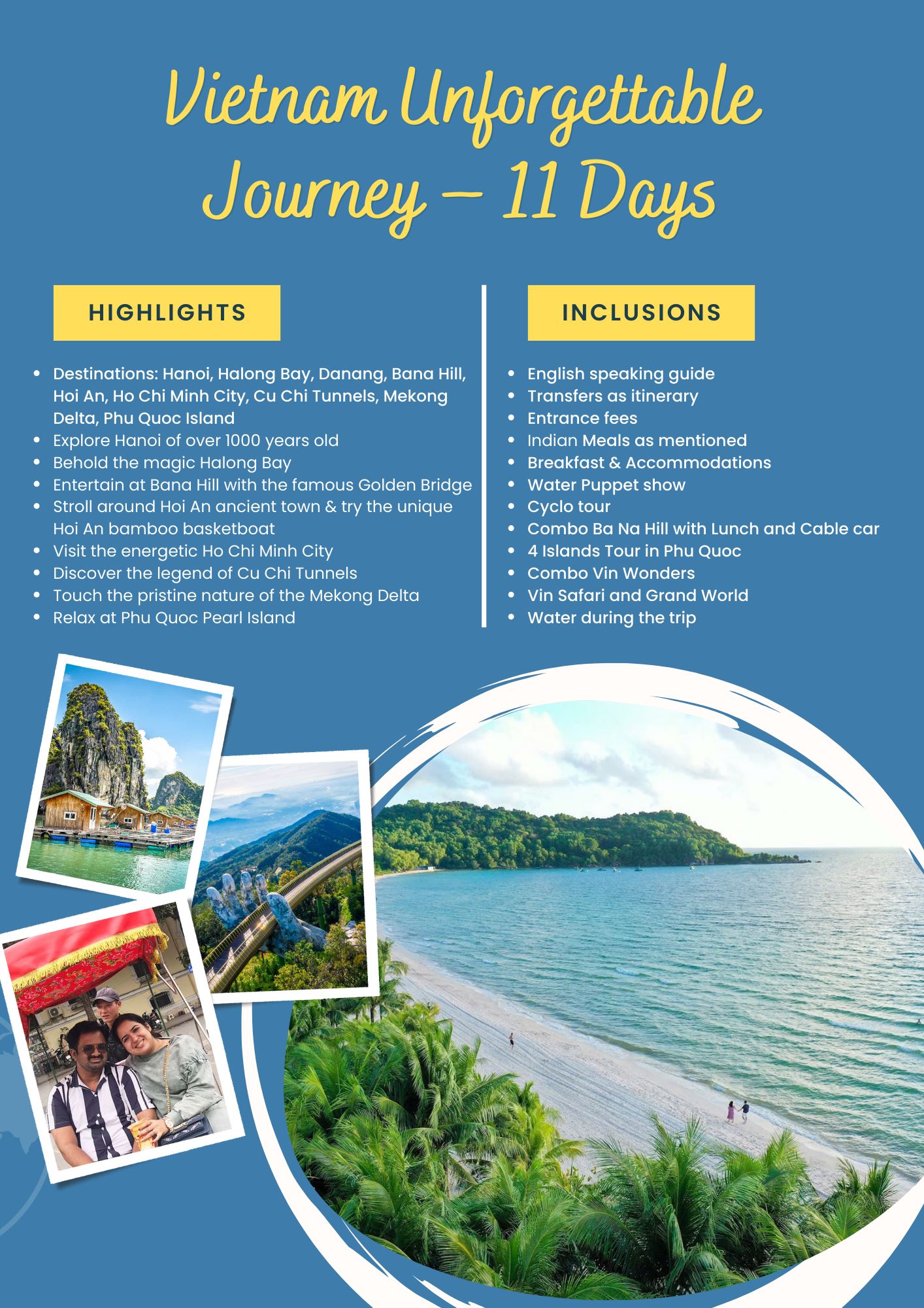 Vietnam Unforgettable Journey – 11 Days - Vietnam Holidays