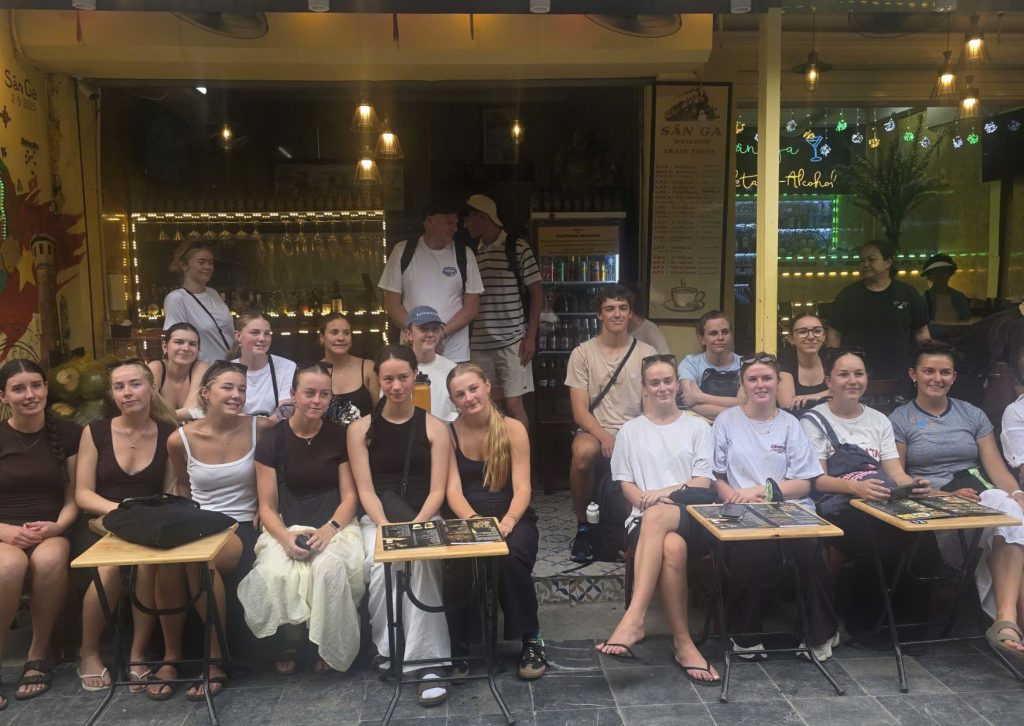 Incentive group at Hoi An Ancient Town coffee shop