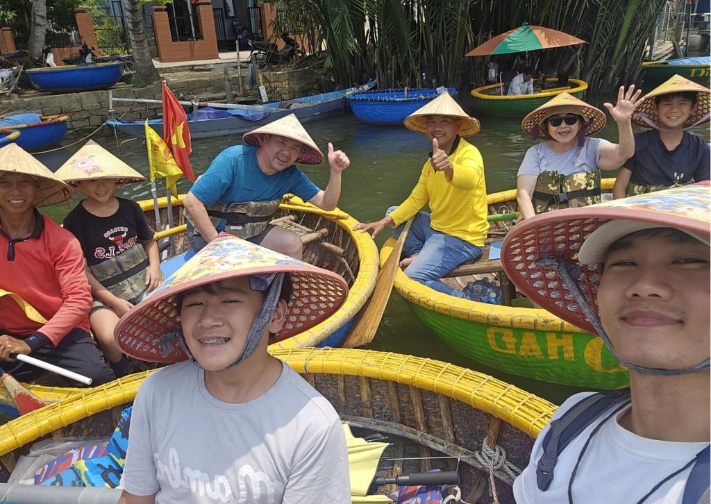 Incentive group enjoying coconut forest boat trip at Hoi An
